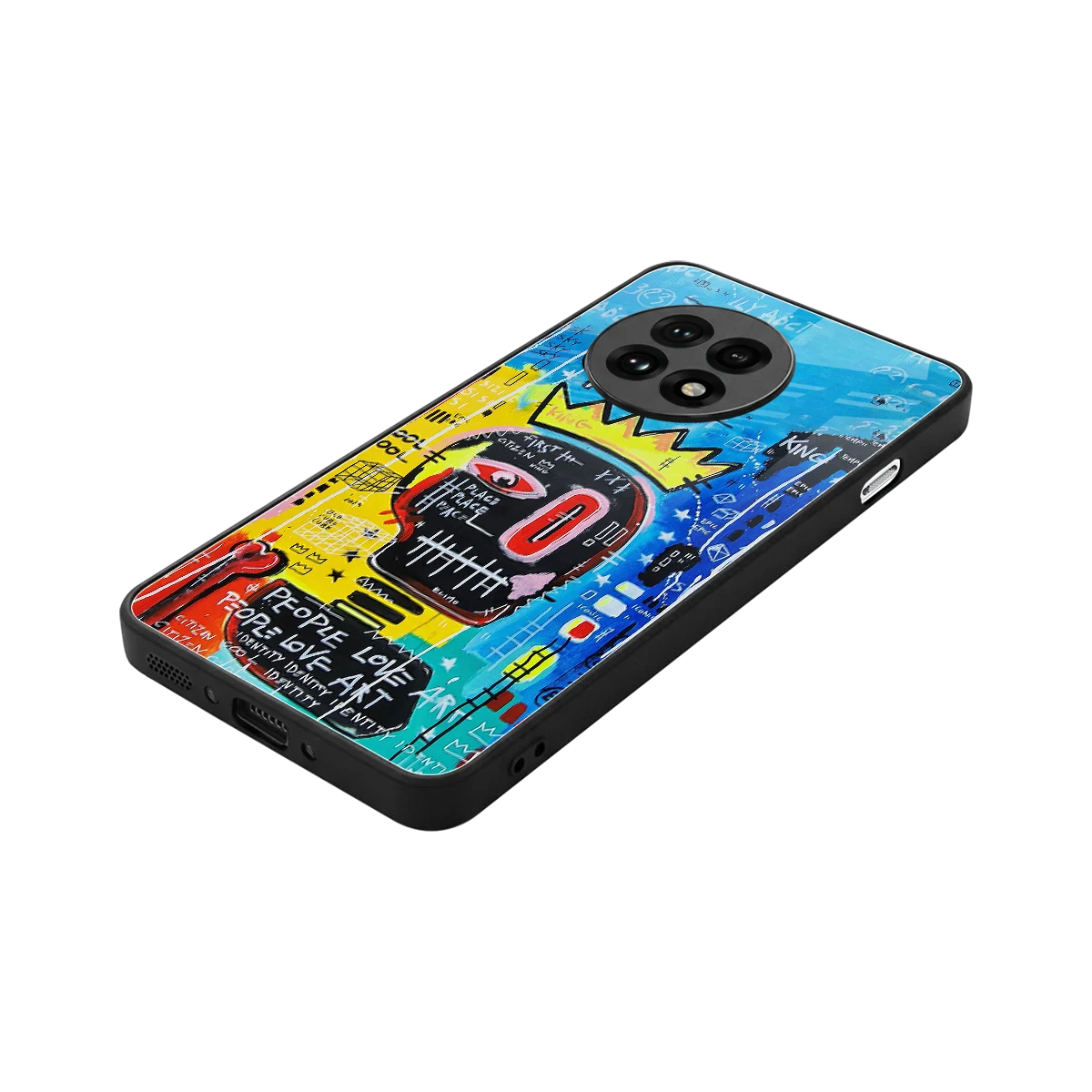 Royal Graffiti stylish phone case for oneplus 13r | glossy glass and slim fit