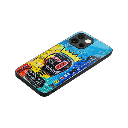 Royal Graffiti stylish phone case for oneplus 13s | glossy glass and slim fit