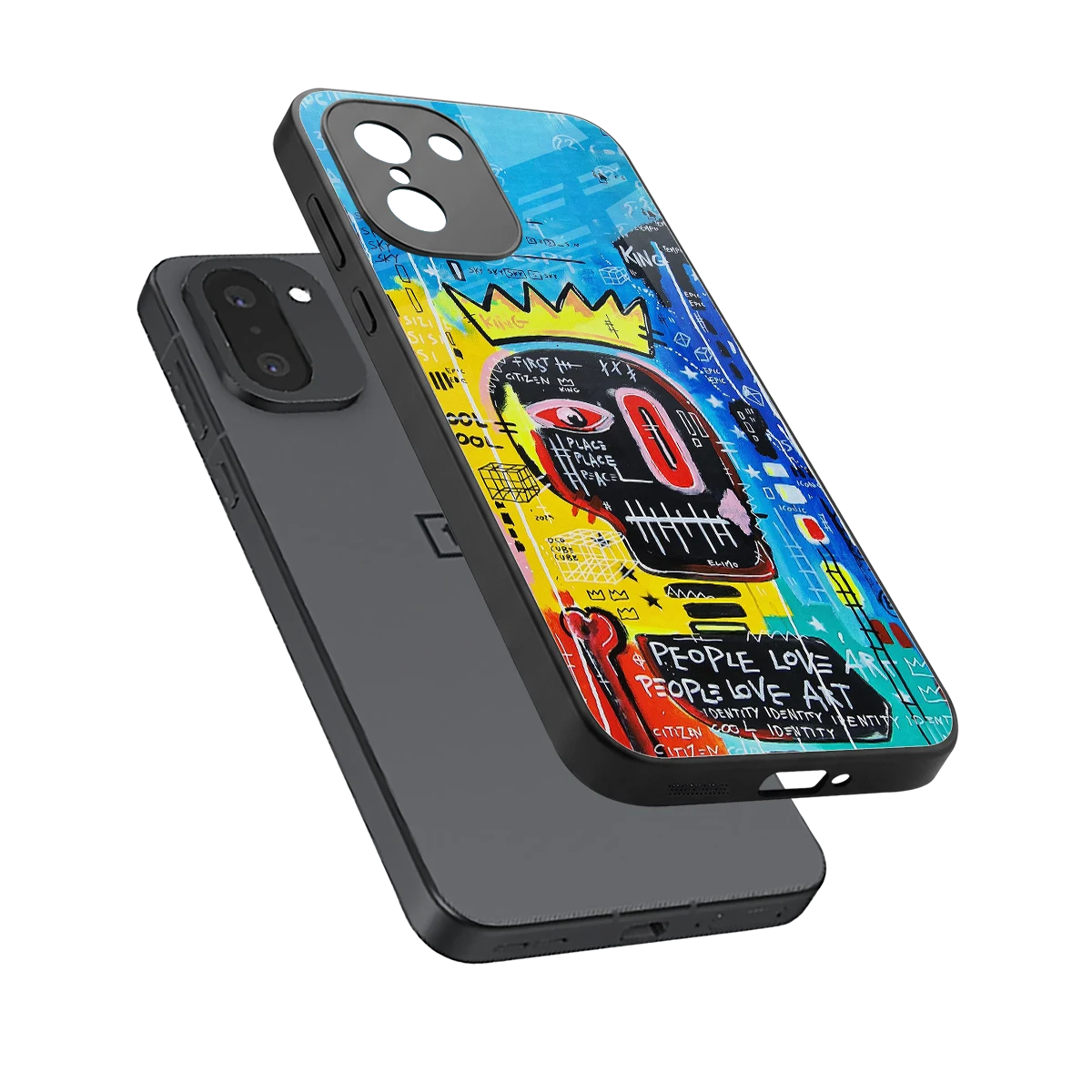 Royal Graffiti sleek oneplus 15r cover with tempered glass back and TPU edges