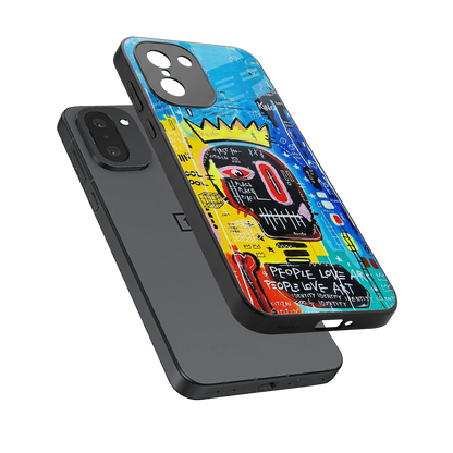 Royal Graffiti sleek oneplus 15r cover with tempered glass back and TPU edges