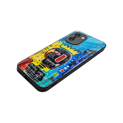 Royal Graffiti stylish phone case for oneplus 15r | glossy glass and slim fit