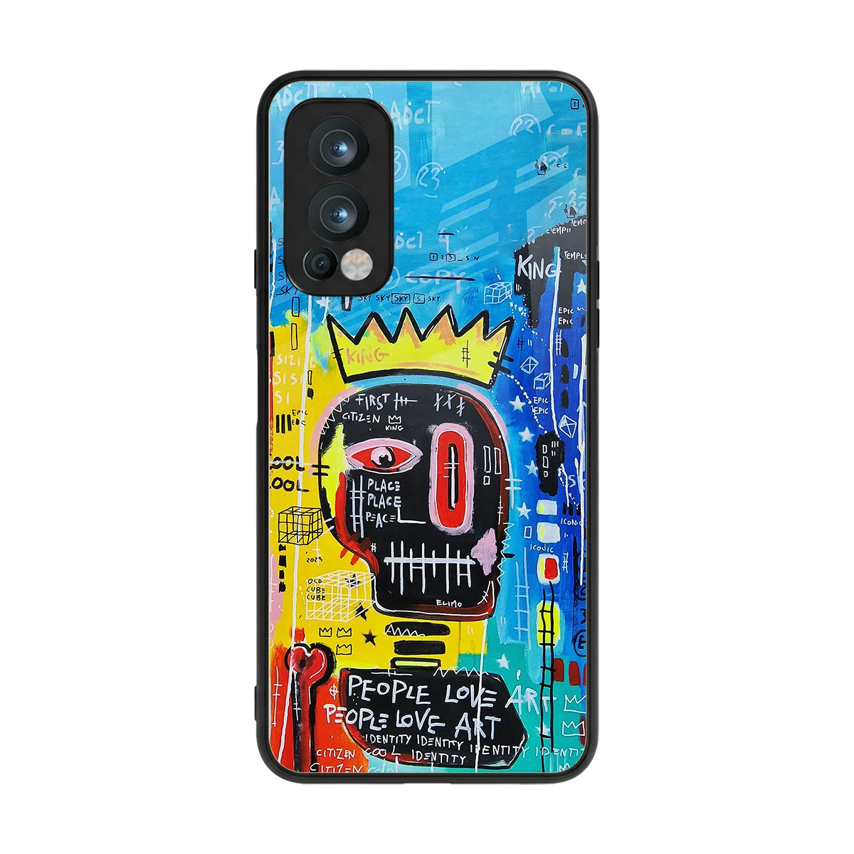 Royal Graffiti back phone cover | glass case for oneplus nord 2