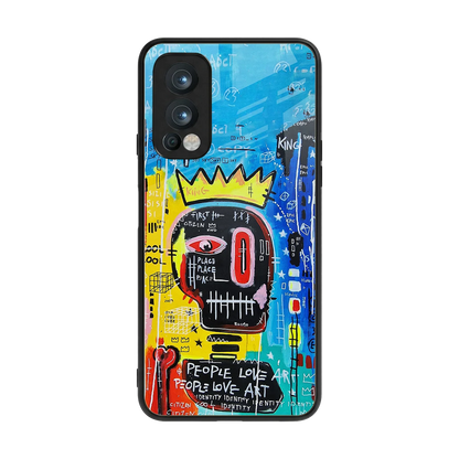 Royal Graffiti back phone cover | glass case for oneplus nord 2