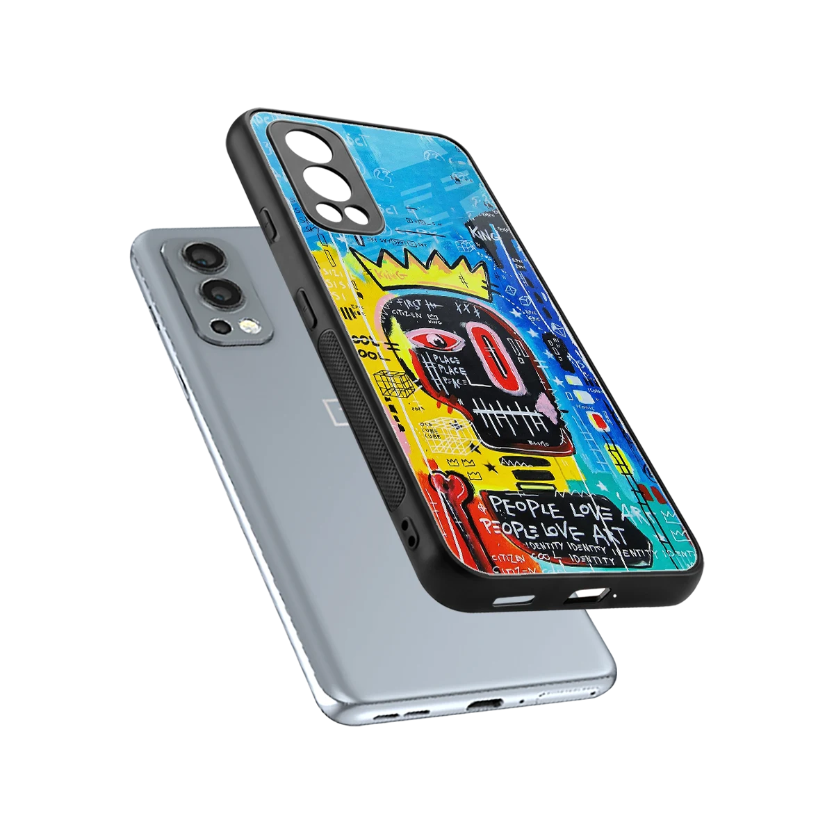 Royal Graffiti sleek oneplus nord 2 cover with tempered glass back and TPU edges