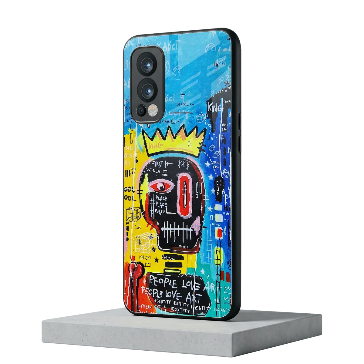 Royal Graffiti oneplus nord 2 mobile cover | shockproof glass phone case