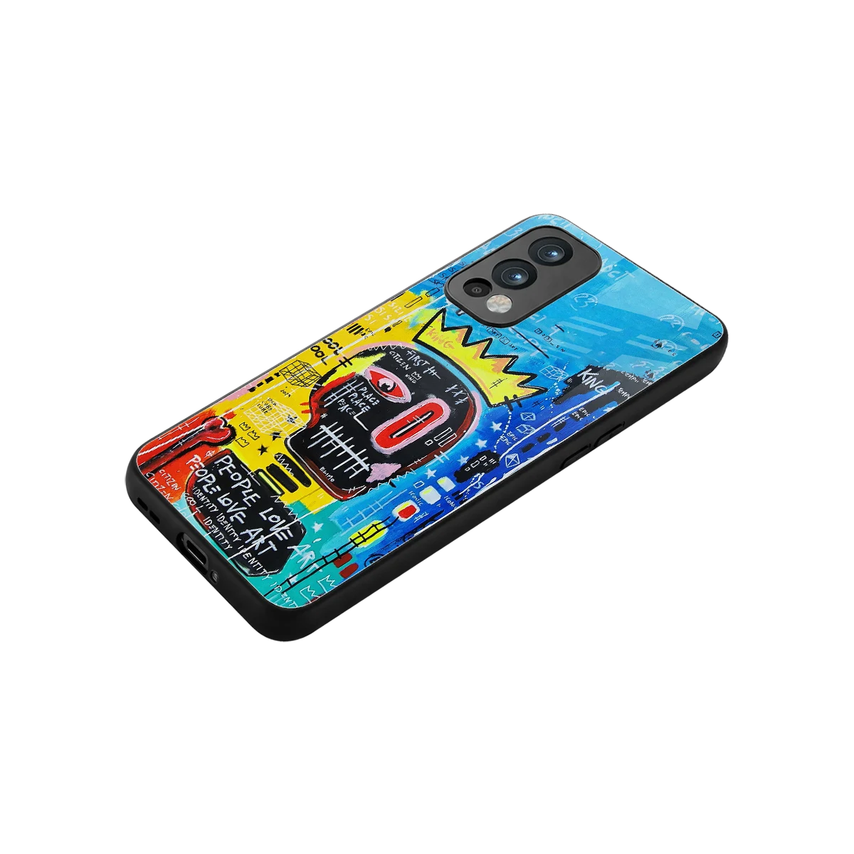 Royal Graffiti stylish phone case for oneplus nord 2 | glossy glass and slim fit