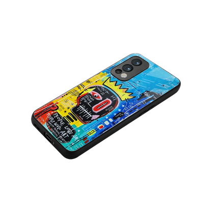 Royal Graffiti stylish phone case for oneplus nord 2 | glossy glass and slim fit