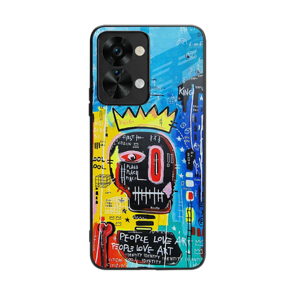 Royal Graffiti back phone cover | glass case for oneplus nord 2t