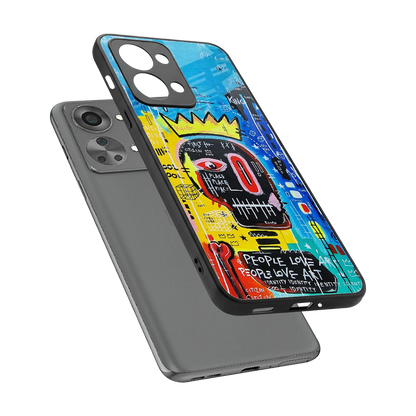 Royal Graffiti sleek oneplus nord 2t cover with tempered glass back and TPU edges