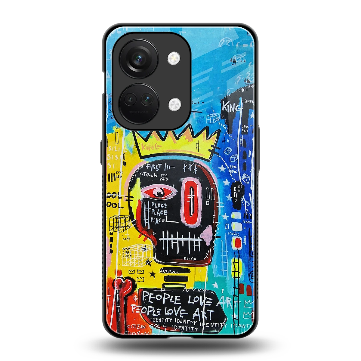 Royal Graffiti back phone cover | glass case for oneplus nord 3