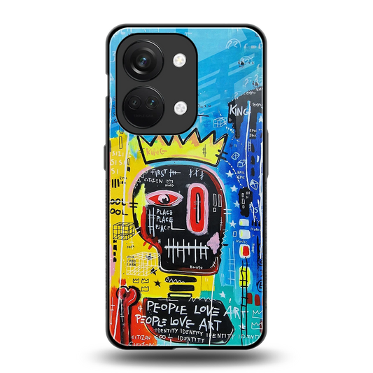 Royal Graffiti back phone cover | glass case for oneplus nord 3
