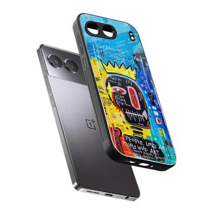 Royal Graffiti sleek oneplus nord 4 cover with tempered glass back and TPU edges