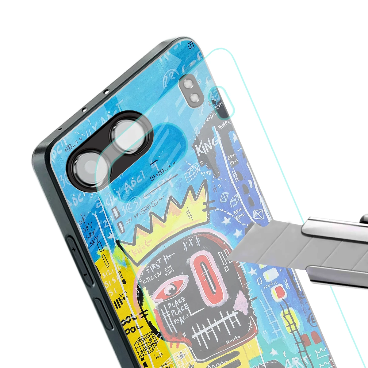 Royal Graffiti stylish phone case for oneplus nord 4 | glossy glass and slim fit