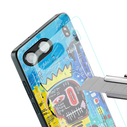 Royal Graffiti stylish phone case for oneplus nord 4 | glossy glass and slim fit