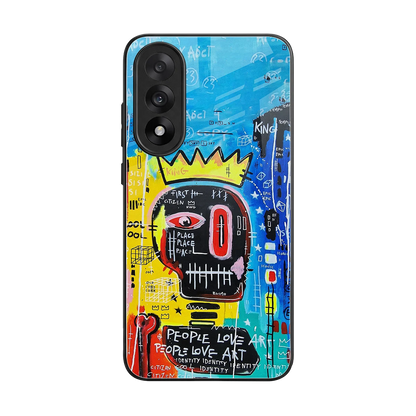 Royal Graffiti back phone cover | glass case for oneplus nord 5