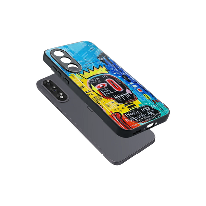 Royal Graffiti sleek oneplus nord 5 cover with tempered glass back and TPU edges
