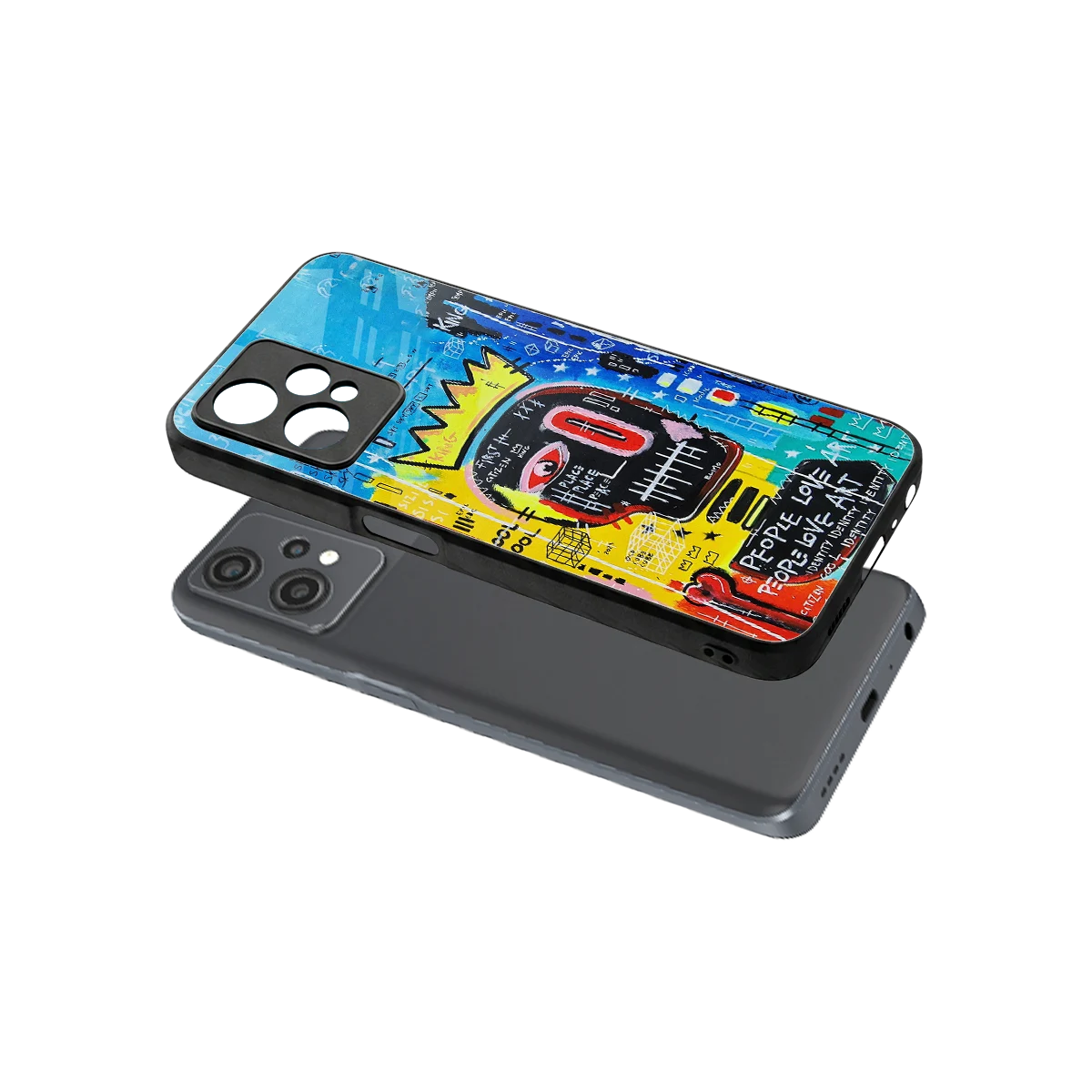 Royal Graffiti sleek oneplus nord ce 2 lite cover with tempered glass back and TPU edges