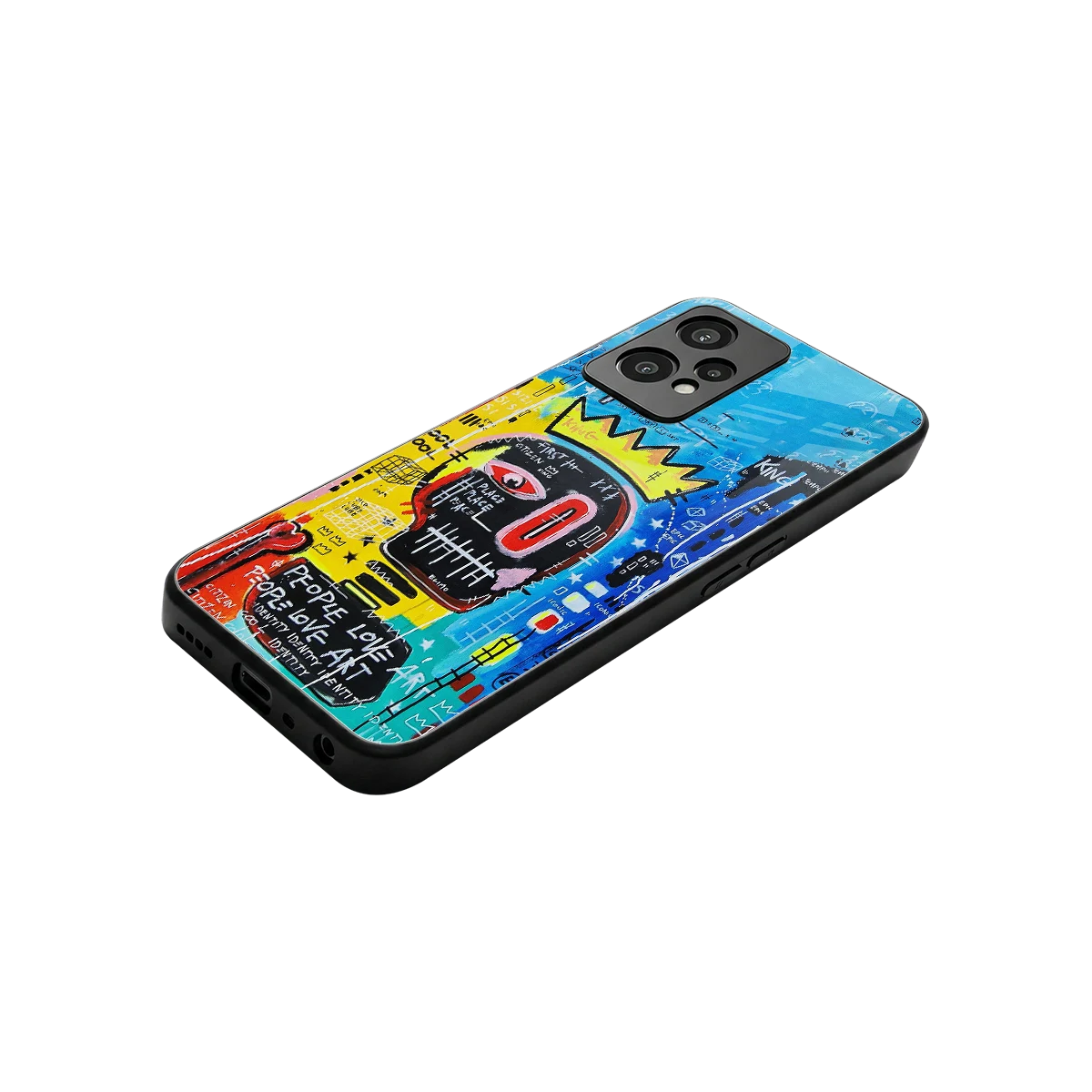 Royal Graffiti stylish phone case for oneplus nord ce 2 lite | glossy glass and slim fit