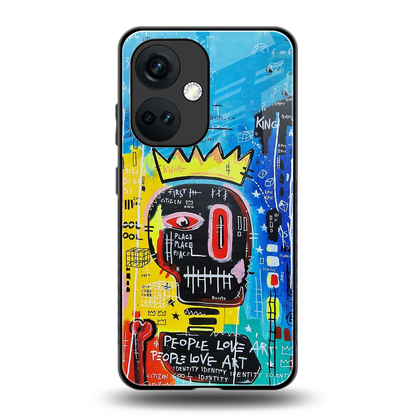 Royal Graffiti back phone cover | glass case for oneplus nord ce 3