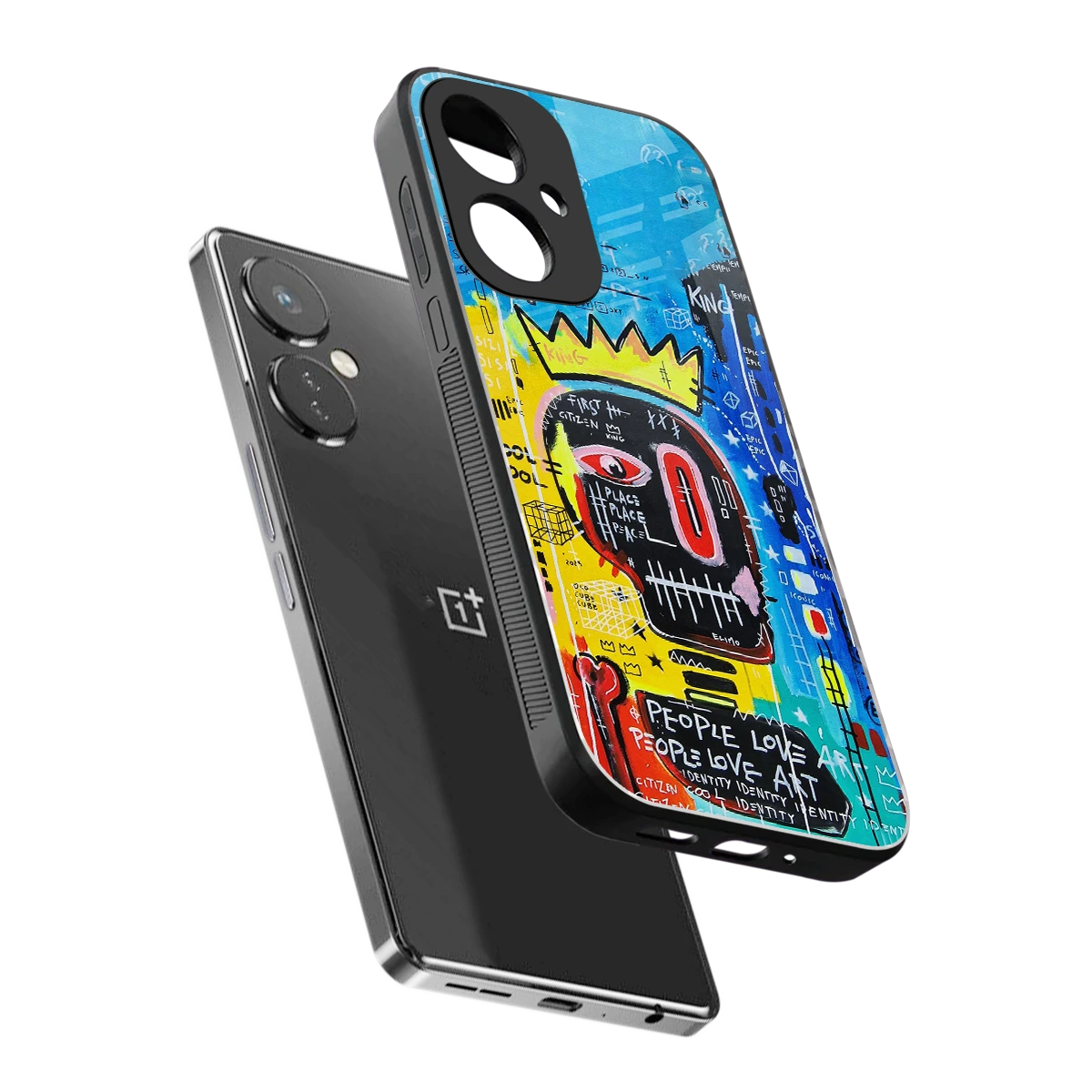 Royal Graffiti sleek oneplus nord ce 3 cover with tempered glass back and TPU edges