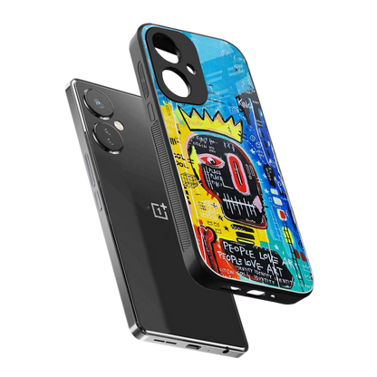 Royal Graffiti sleek oneplus nord ce 3 cover with tempered glass back and TPU edges