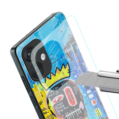Royal Graffiti stylish phone case for oneplus nord ce 3 | glossy glass and slim fit