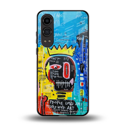Royal Graffiti back phone cover | glass case for oneplus nord ce 4 lite