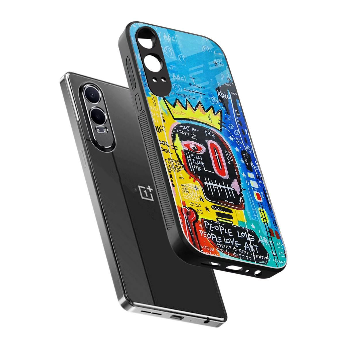 Royal Graffiti sleek oneplus nord ce 4 lite cover with tempered glass back and TPU edges