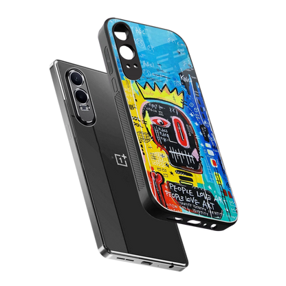 Royal Graffiti sleek oneplus nord ce 4 lite cover with tempered glass back and TPU edges