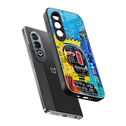 Royal Graffiti sleek oneplus nord ce 4 cover with tempered glass back and TPU edges