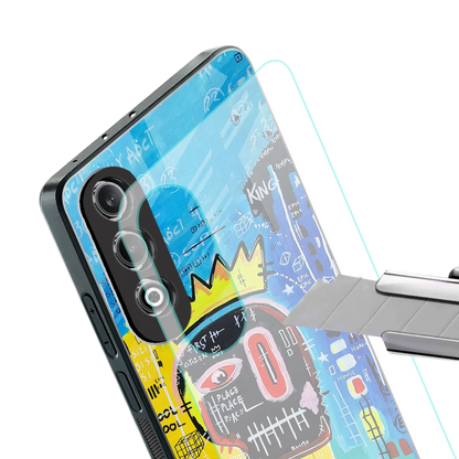 Royal Graffiti stylish phone case for oneplus nord ce 4 | glossy glass and slim fit
