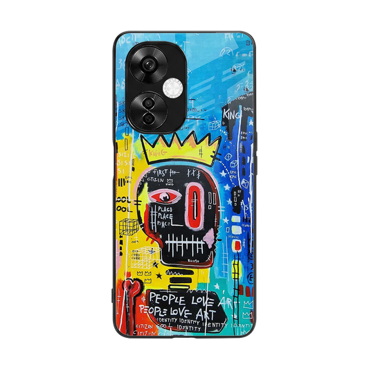 Royal Graffiti back phone cover | glass case for oneplus nord ce 3 lite