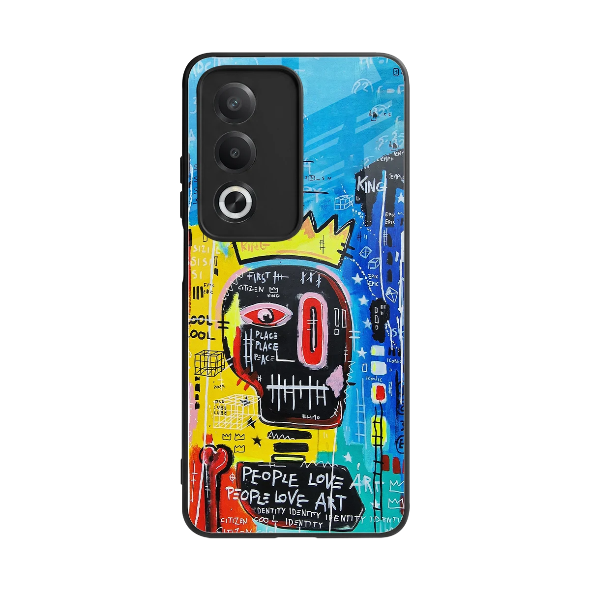 Royal Graffiti back phone cover | glass case for oppo a3 pro