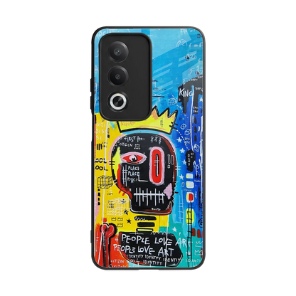 Royal Graffiti back phone cover | glass case for oppo a3 pro