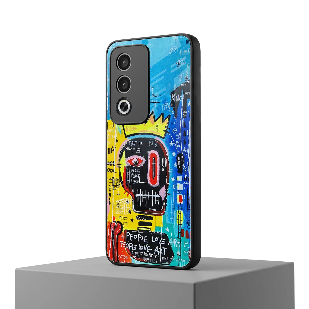 Royal Graffiti oppo a3 pro mobile cover | shockproof glass phone case