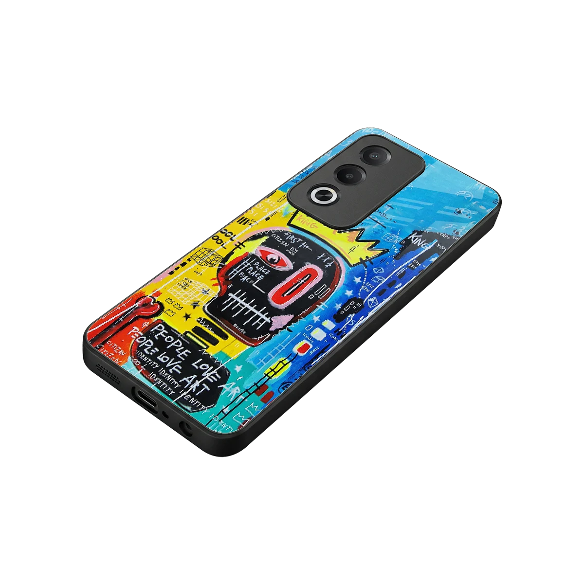 Royal Graffiti stylish phone case for oppo a3 pro | glossy glass and slim fit