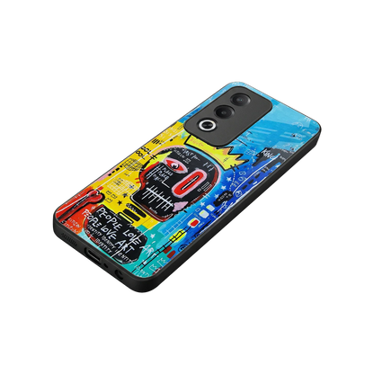 Royal Graffiti stylish phone case for oppo a3 pro | glossy glass and slim fit