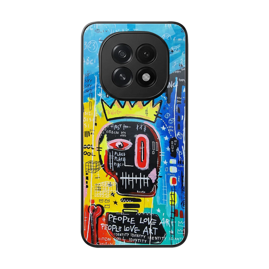 Royal Graffiti back phone cover | glass case for oppo f29 5g