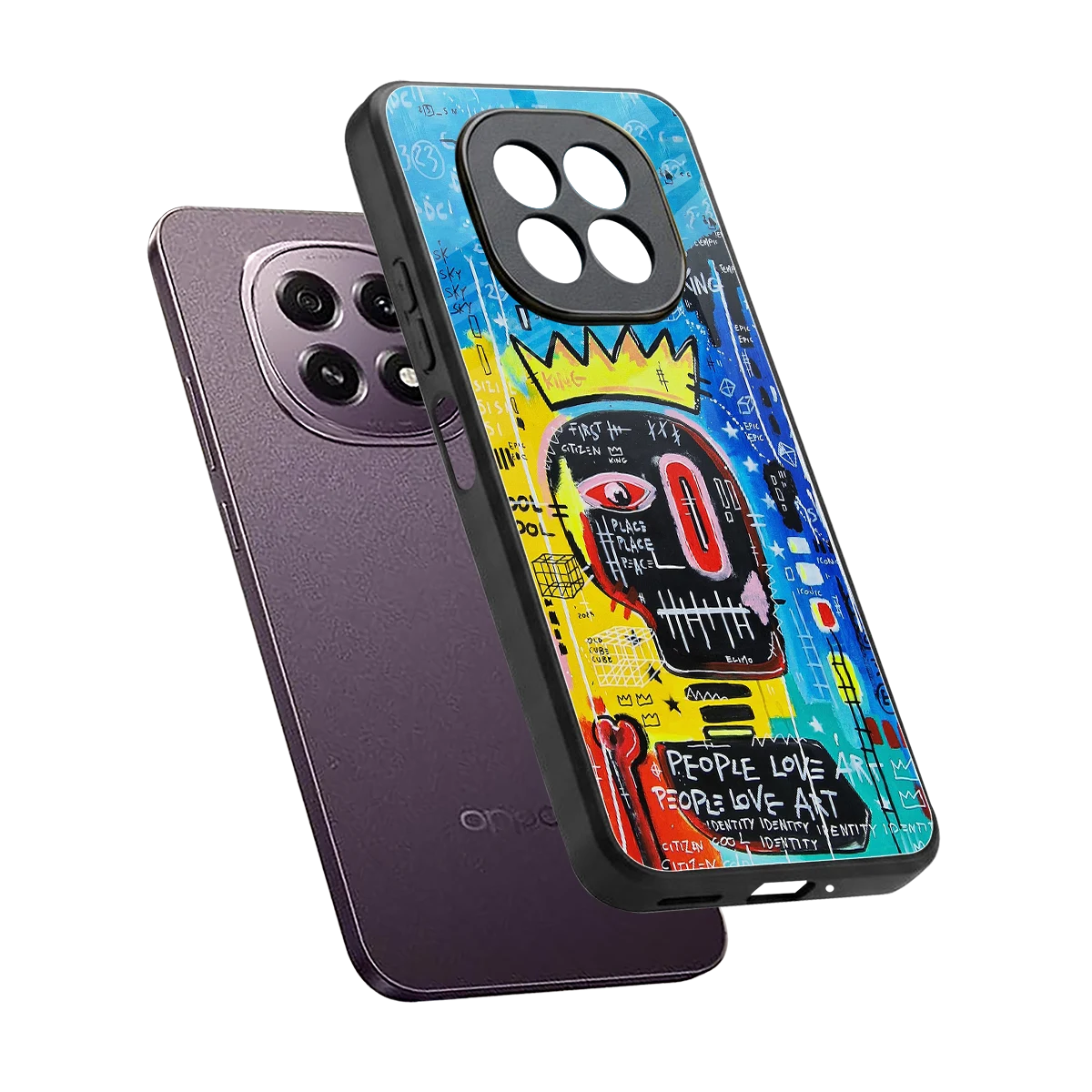 Royal Graffiti sleek oppo f29 5g cover with tempered glass back and TPU edges