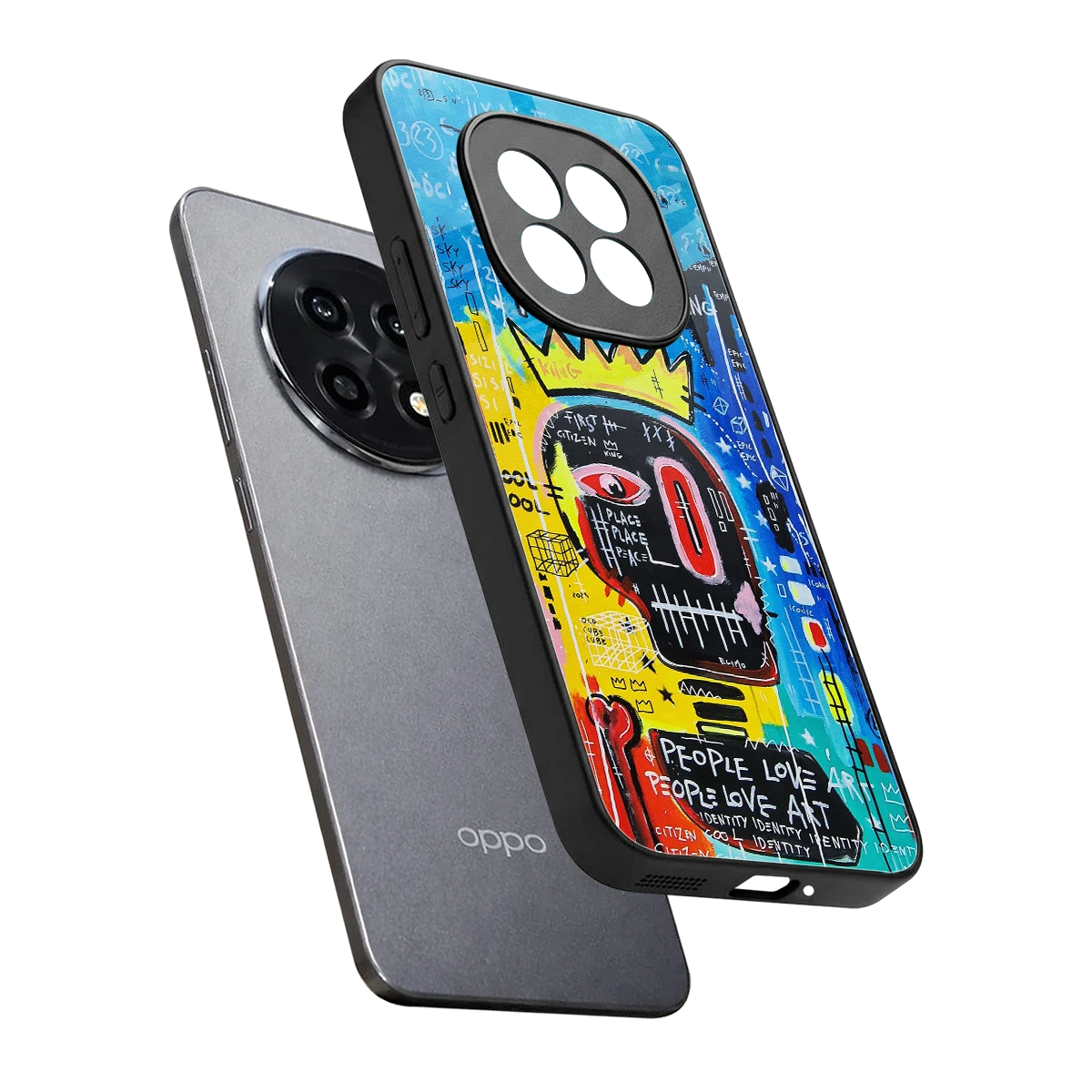 Royal Graffiti sleek oppo f29 pro 5g cover with tempered glass back and TPU edges