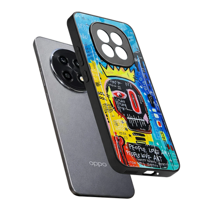 Royal Graffiti sleek oppo f29 pro 5g cover with tempered glass back and TPU edges