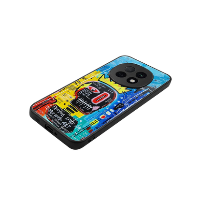 Royal Graffiti stylish phone case for oppo f29 pro 5g | glossy glass and slim fit