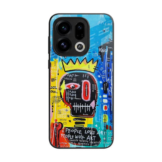 Royal Graffiti back phone cover | glass case for oppo find x9