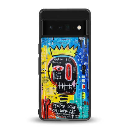 Royal Graffiti back phone cover | glass case for google pixel 6 pro
