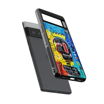 Royal Graffiti sleek google pixel 6 pro cover with tempered glass back and TPU edges