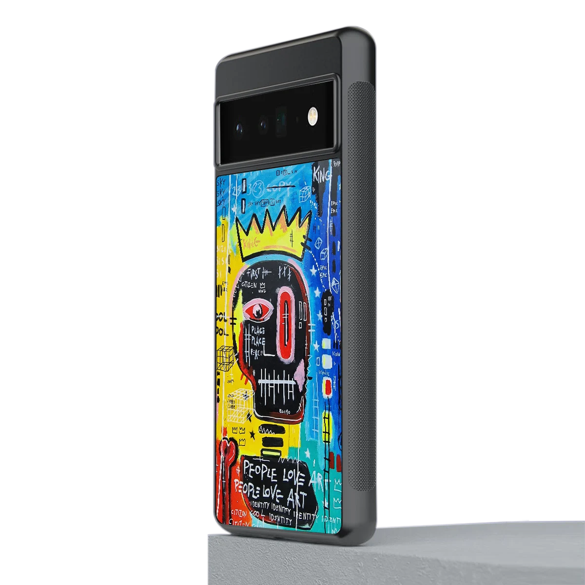 Royal Graffiti stylish phone case for google pixel 6 pro | glossy glass and slim fit