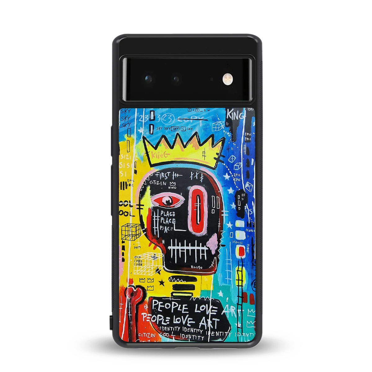 Royal Graffiti back phone cover | glass case for google pixel 6