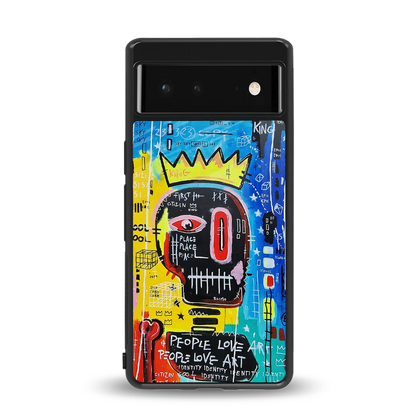 Royal Graffiti back phone cover | glass case for google pixel 6