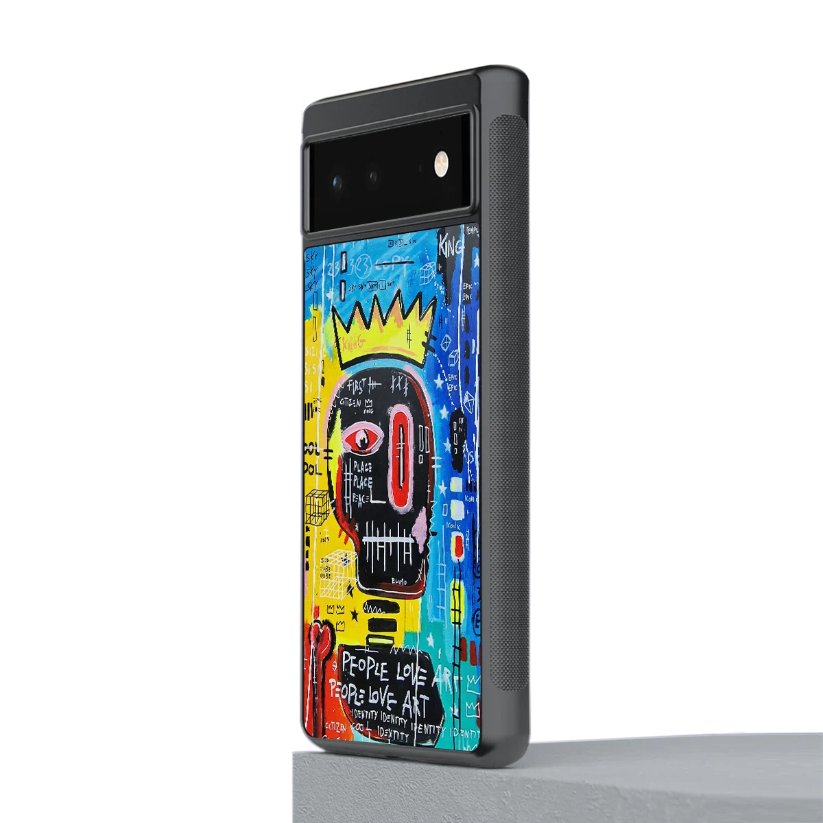 Royal Graffiti stylish phone case for google pixel 6 | glossy glass and slim fit