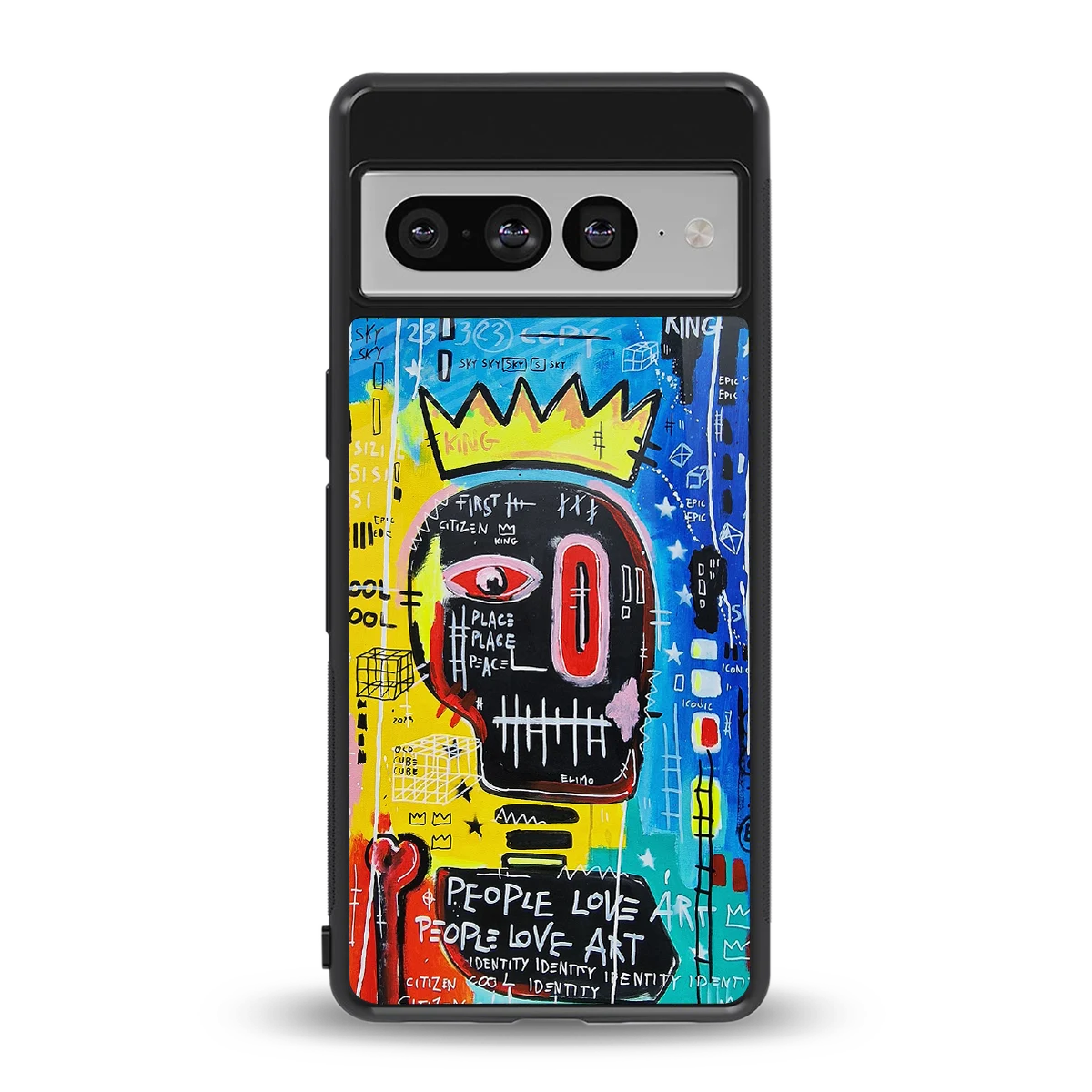 Royal Graffiti back phone cover | glass case for google pixel 7 pro